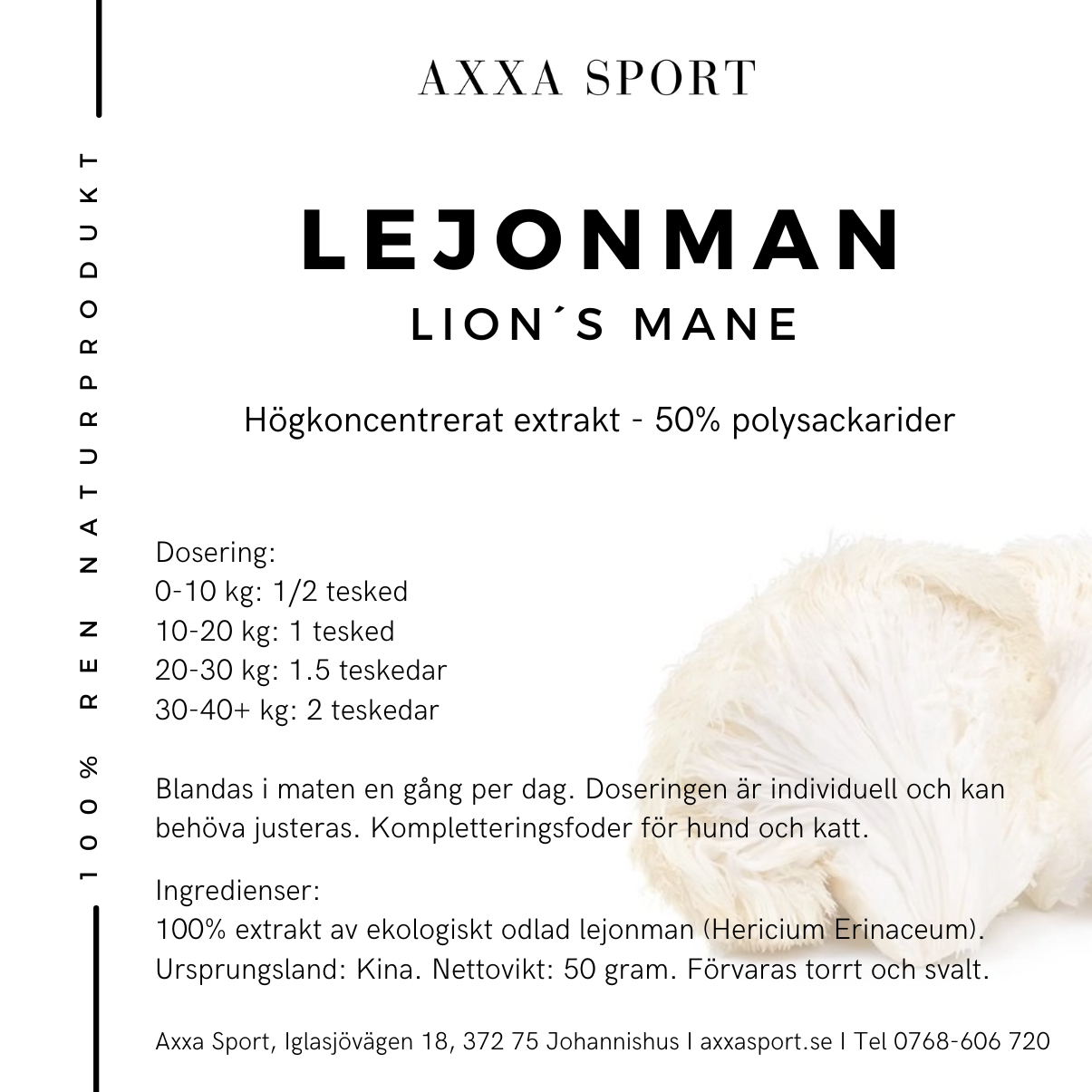 Lejonman Lion´s Mane 50%